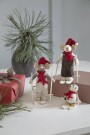 Small White Boy Mouse on Skis w/Brown Pants thumbnail