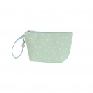 Carry - Pouch canvas size S / M with zipper and PU wrist belt soft matcha dots thumbnail