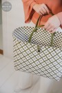 Motif Bag olive with  white pattern 78 thumbnail