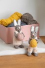 Grey Bunny w/Light Grey Pants & Yellow Egg thumbnail