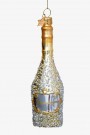 Vondels Julepynt Glass Champagneflaske med diamanter 16 thumbnail