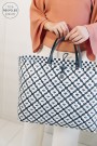 Motif Bag navy with  white pattern 22 thumbnail