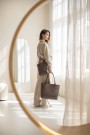 Little Grace - Handbag size XS with PU handles and small detachable clutch thumbnail