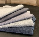 Bordbrikker i velour/fløyel fra Marinette Palazzo - Acier - blå antic- 6  stk. på lager  thumbnail