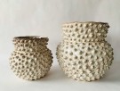 Keramikk Vase Dott L D 28 Cm Hvit thumbnail