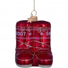 Julepynt Vondels Moonboots rød H7cm thumbnail