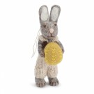 Grey Bunny w/Light Grey Pants & Yellow Egg thumbnail