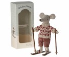 Maileg Winter mouse with ski set, Mum thumbnail