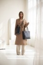 Grace - Shopper size S with PU handles and detachable clutch-NYHET  thumbnail