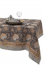 Linen Tablecloth - Oriental - Navy Blue - 150x350cm 1114 thumbnail