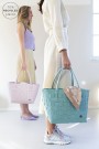 Handed By Paris Shopper  kurv - dusty turquoise - 62 thumbnail