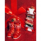 Julepynt Vondels Moonboots rød H7cm thumbnail