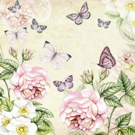 Napkin Lunsj Botanical Cream