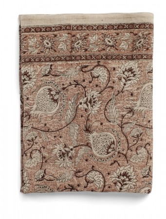Linen Tablecloth - Pomegranate - Rust - 150x350cm 2648