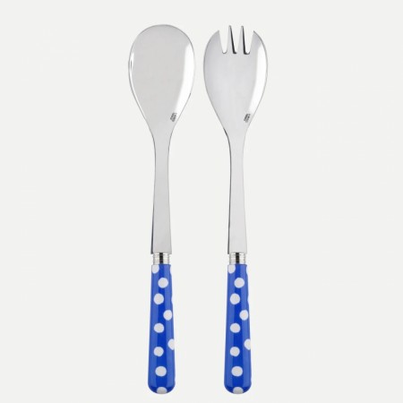 Salatbestikk Paris  White Dots- blue-midlertidig utsolgt 