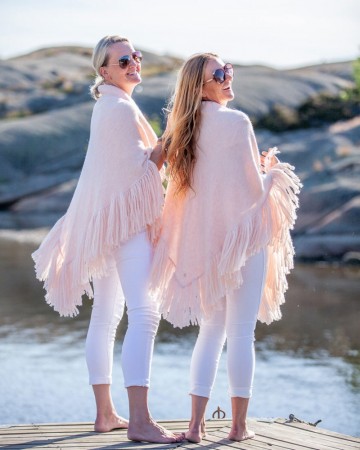 Dehn Design Daisy sjal lyserosa palepink - kommer i sluttan av september- forhåndsbestilling mulig