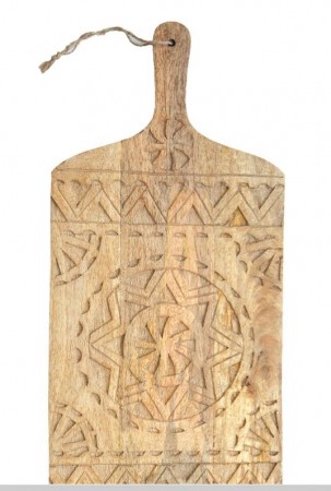 AuMaison trefjøl i mangotre med utskjæringer 60 x 24 cm -midlertidig utsolgt