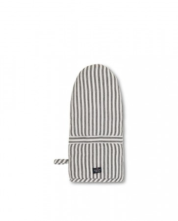 ICONS COTTON HERRINGBONE STRIPED GRYTEVOTT BLACK/WHITE