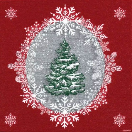 Cotail/kaffe servietter m/ juletre