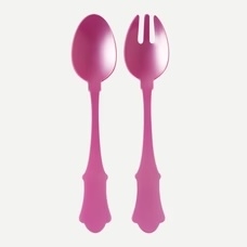 Salatbestikk i akryl Honorine pink