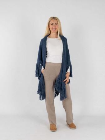 Dehn Design Daisy sjal jeans blå