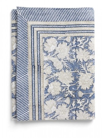 Tablecloth - Waterlily - Navy Blue - 170x270cm  2696