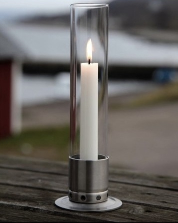 Kattvik Design Stormlykt Børstet Stål