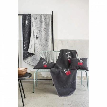 Sylt flanell pledd m/gondol 140x200 cm