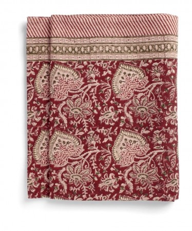 Linen Tablecloth - Oriental - Red - 150x350cm 3054 