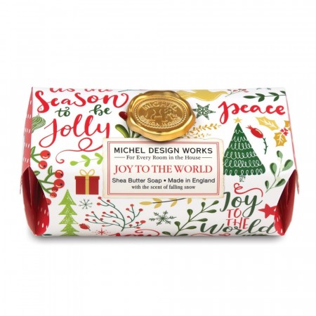 Joy to the World large soap bar