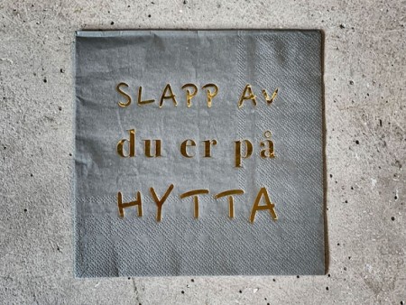 Servietter Slapp av på hytta