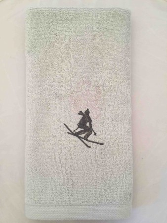 Gjestehåndkle m/alpinist gutt 30x50 cm