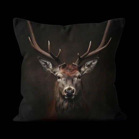 Velvet Deer Cushion 40x40 m/innerpute