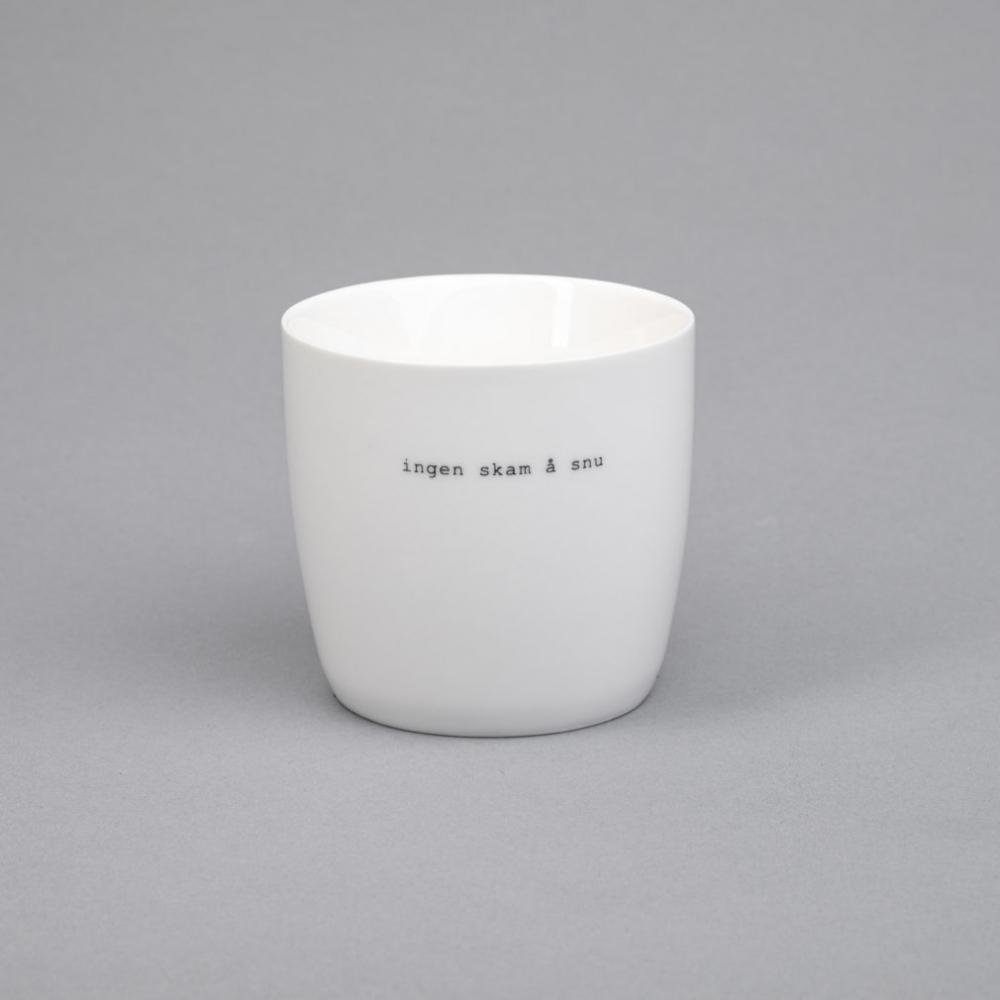 Søgne krus "Ingen skam å snu" 