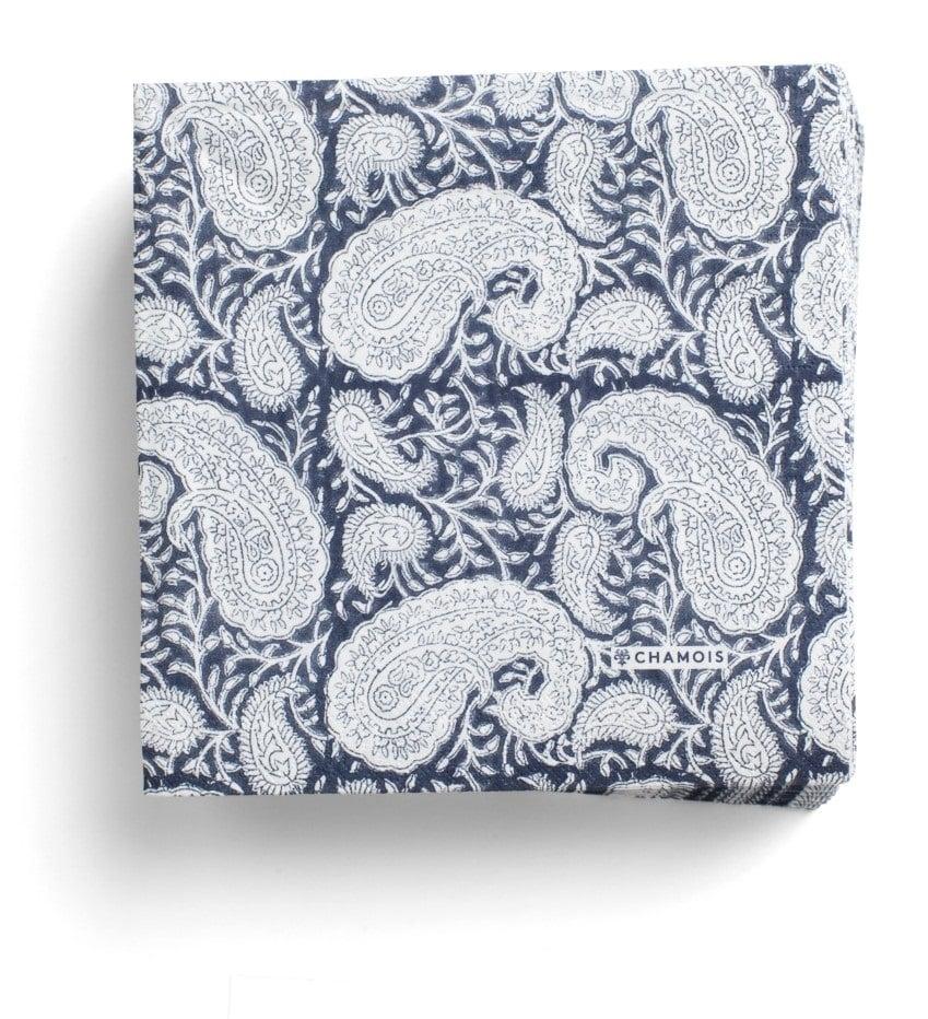 Paper Napkins - Big Paisley - Navy Blue - 40x40cm 50 stk.