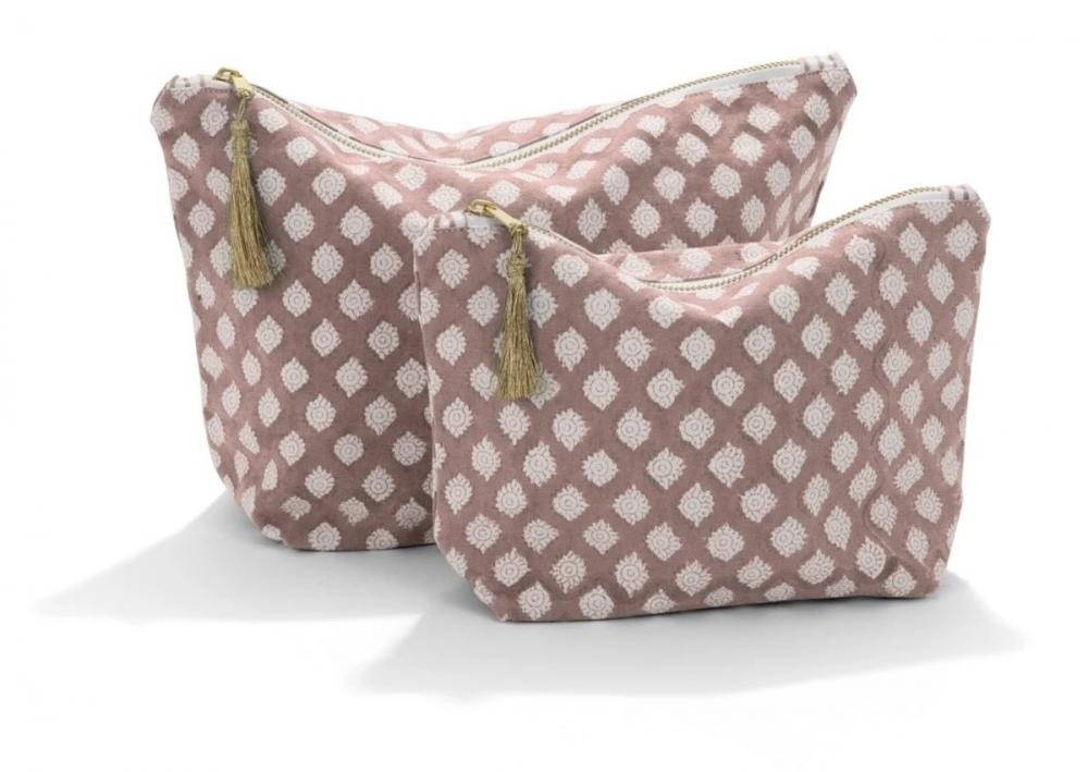 Chamois Tolettmappe - Medallion - Fuchsia Rose - Medium 2578