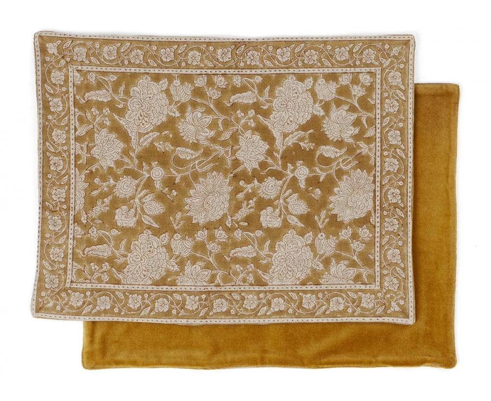 Chamois Place Mat Indian Rose Ochre 37x50cm (2 stk)