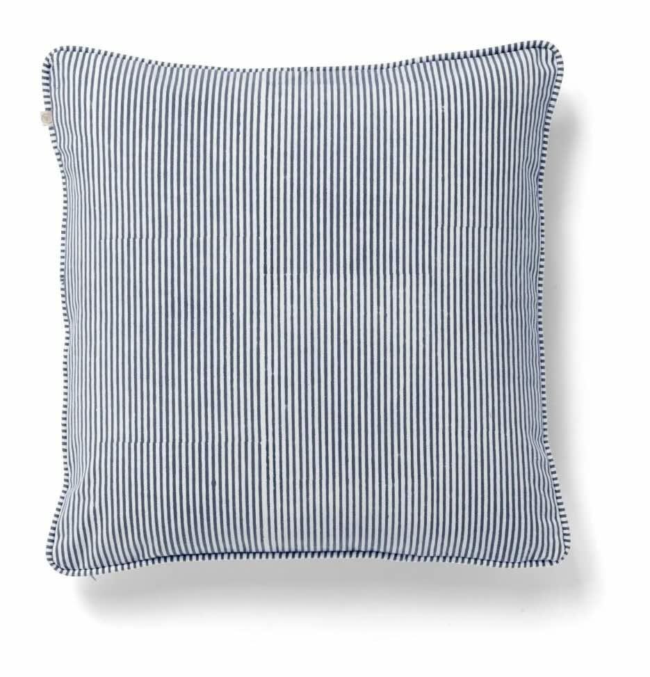 Cushion - Stripe - Navy Blue - 50x50cm