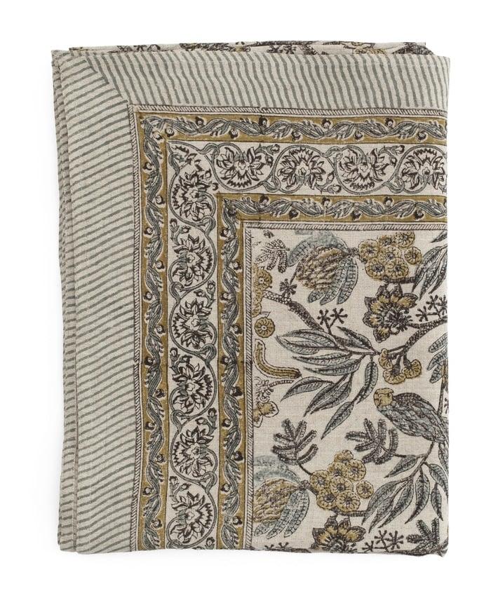 Linen Tablecloth - Parrot - Blue - 150x350cm 3675