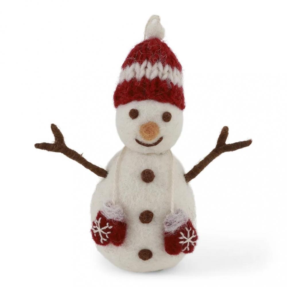 Gry & Sif Snowman w/Red Hat & Mittens