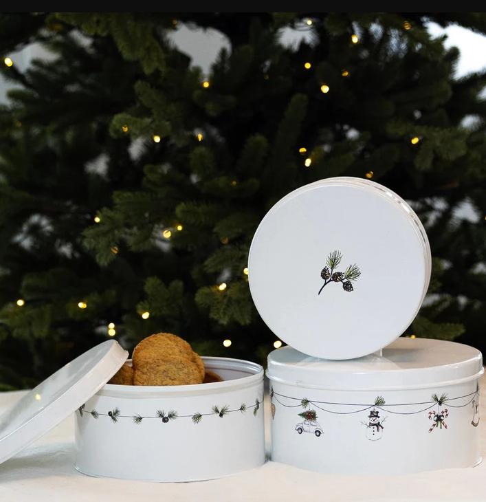 SÖGNE KAKEBOKS JULEMOTIV L D:21CM H:11 CM 