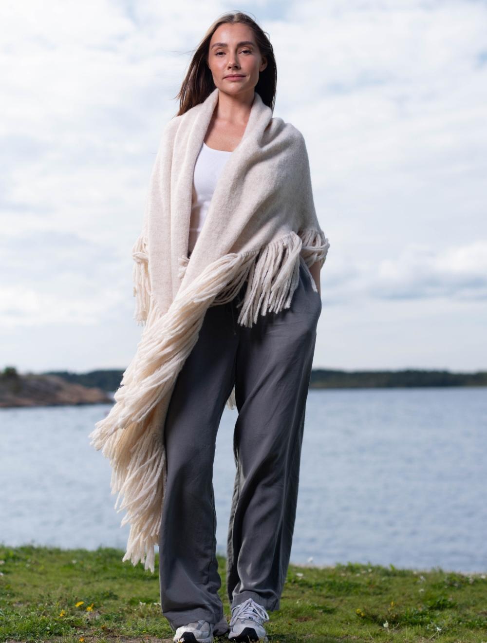 Dehn Design Daisy  Basic Sjal  Offwhite