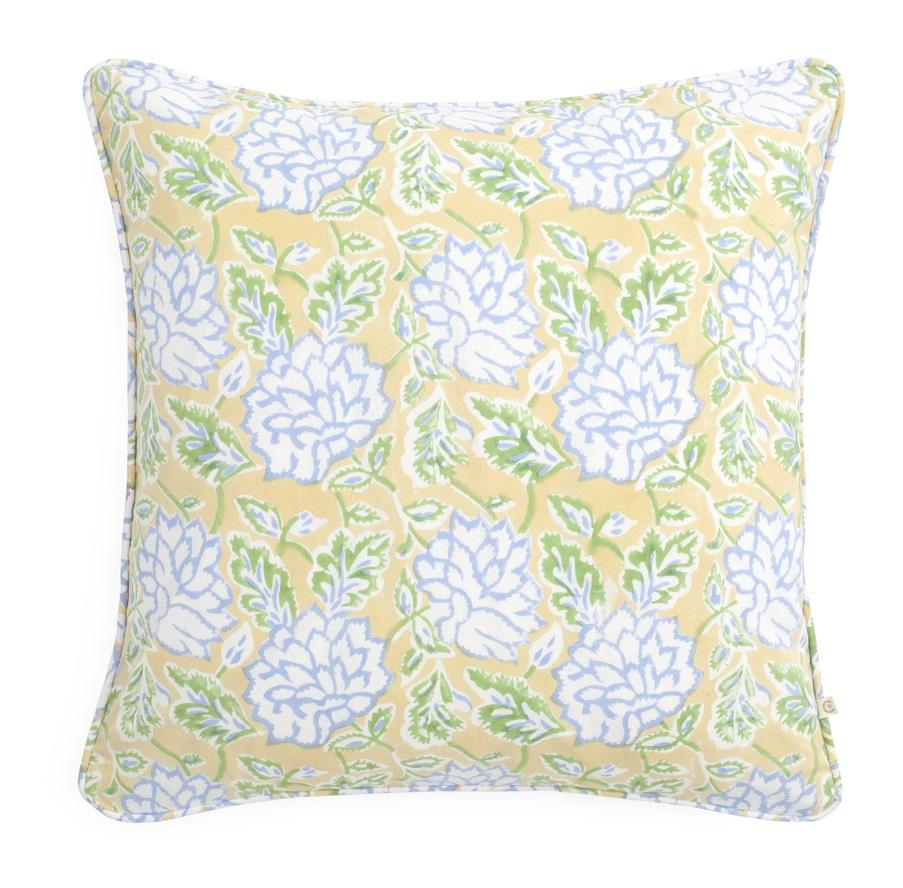 Chamois puter - Dahlia - Yellow & Green - 50x50cm 3870 u/innmat