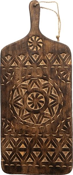 Trefjøl Mangotræ-Mørk Brun, 60x24,7 cm- kommer i april