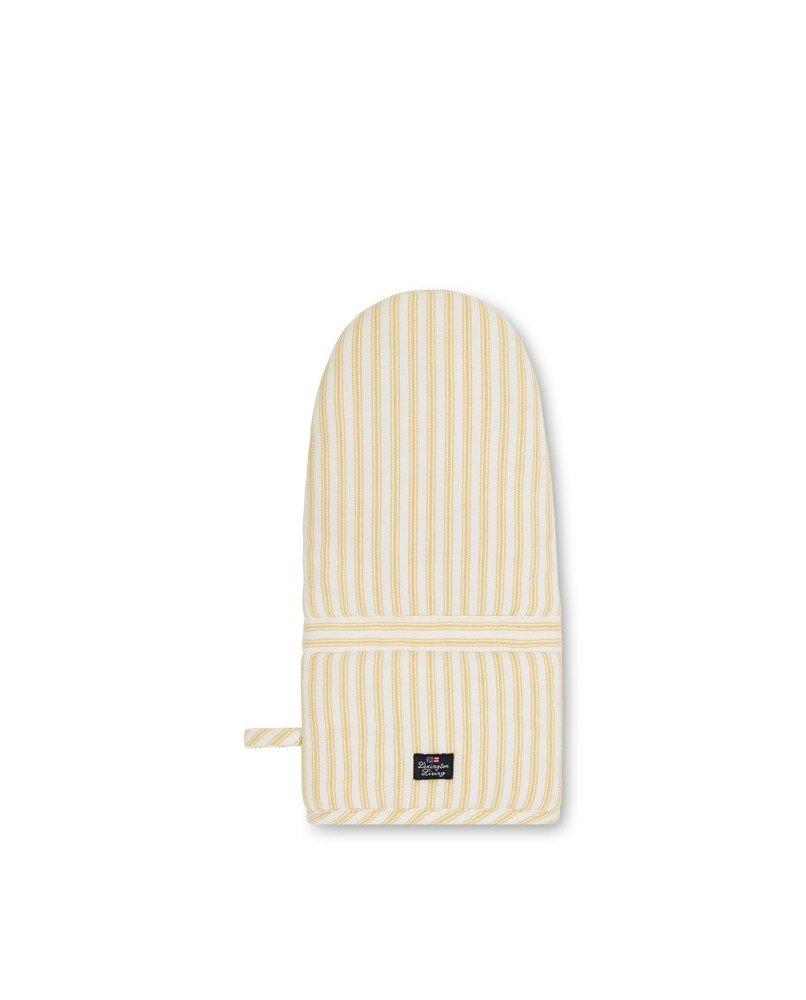 ICONS COTTON HERRINGBONE STRIPED GRYTEVOTT YELLOW/WHITE